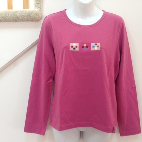 i.e. Relaxed TOP, Size PL, 95% Cotton, 5% Lycra, color: Pink - Picture 1 of 4